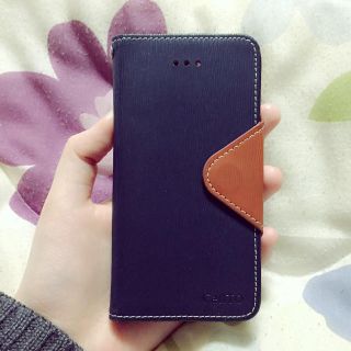 ネイビー❤️iPhone5ケース(モバイルケース/カバー)