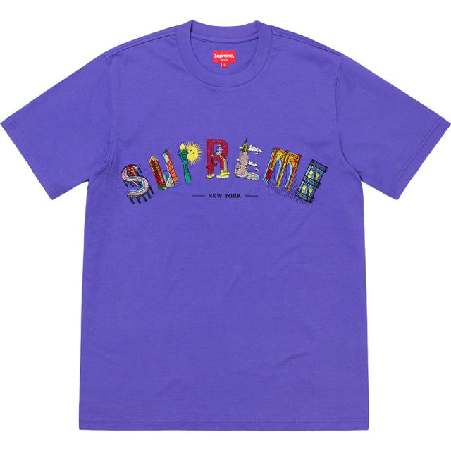 込み サイズS City Arc Tee purple 紫 パープル