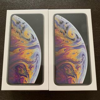 アップル(Apple)のiPhone xs max64ギガ  シルバー 2台(スマートフォン本体)