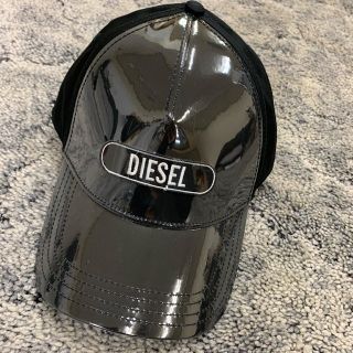 ディーゼル(DIESEL)のDIESELディーゼル新作ロゴキャップ新品ナイロンコーティングブラック送料込み(キャップ)