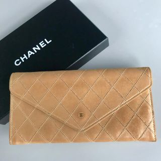 シャネル(CHANEL)の専用★CHANEL シャネル 長財布 ベージュ ビコローレ ステッチ 小銭入れ (財布)