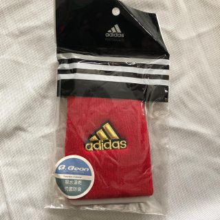 アディダス(adidas)のアディダス リストバンド 赤 未使用(その他)