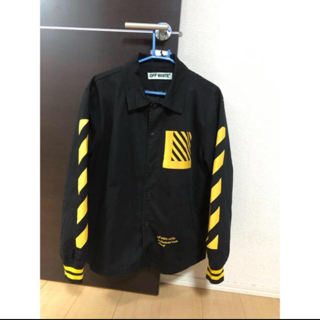 オフホワイト OFF-WHITE コーチジャケット 黒 未使用品 XS オフホワイト OFF-WHITE コーチジャケット 黒 未使用品 XS