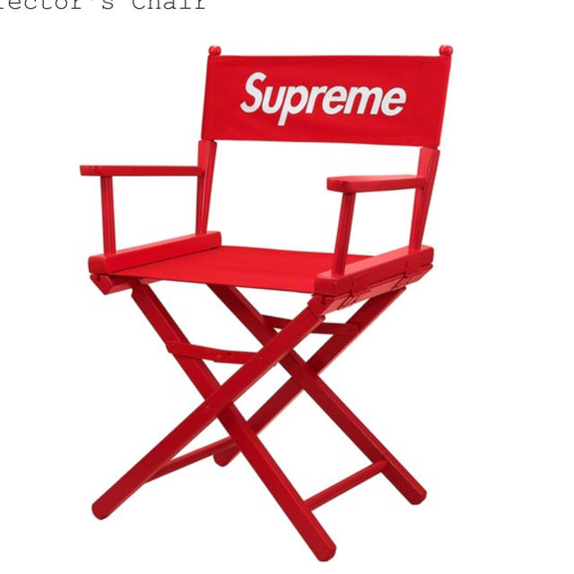 【確実正規品】Supreme Director's Chair Red