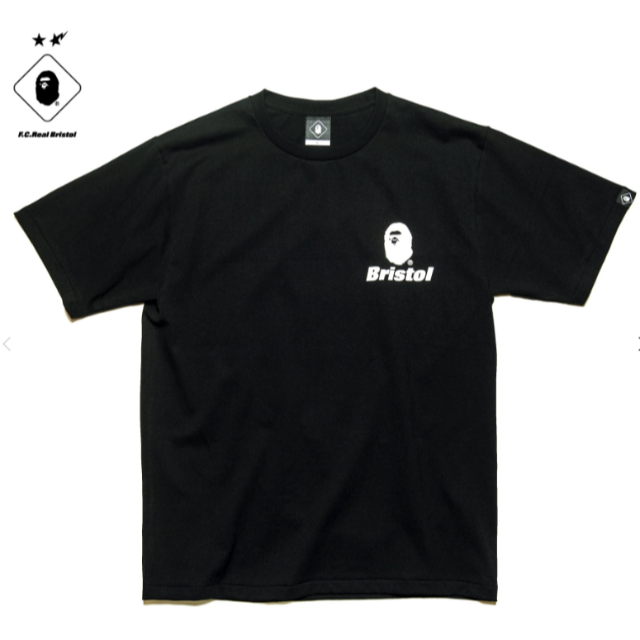 F.C.R.B.(エフシーアールビー)のBAPE x F.C.R.B. BACK EMBLEM TEE　XLサイズ　黒 メンズのトップス(Tシャツ/カットソー(半袖/袖なし))の商品写真