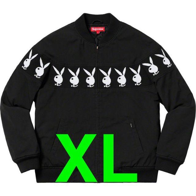 XL Supreme Playboy Crew Jacket Black