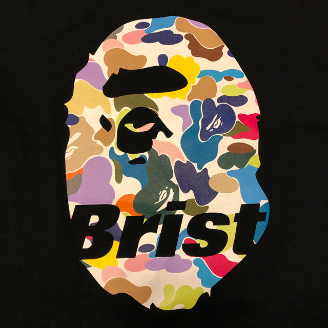 A BATHING APE(アベイシングエイプ)の即発送 新品 FCRB x BAPE コラボ ロンT 黒M エイプ メンズのトップス(Tシャツ/カットソー(七分/長袖))の商品写真