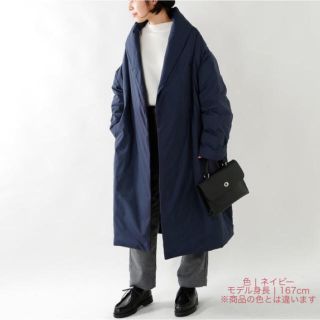 ヤエカ(YAECA)のミズイロインド◆ドレープダウンコート2018AW ◆ブラック(ロングコート)