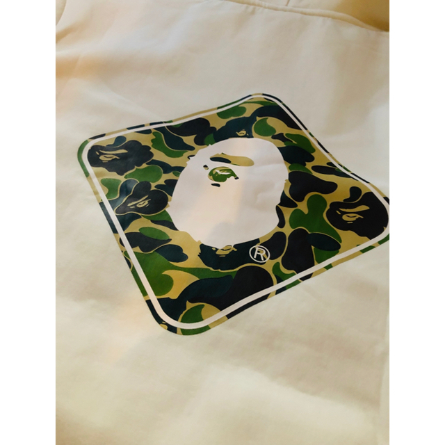 希少Sサイズ 白 BAPE FCRB TEAM HOODIE