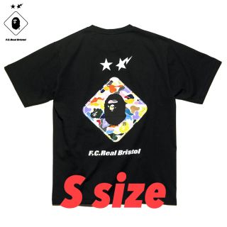 エフシーアールビー(F.C.R.B.)のSサイズ 黒BAPE x F.C.R.B. BACK EMBLEM TEE (Tシャツ/カットソー(半袖/袖なし))