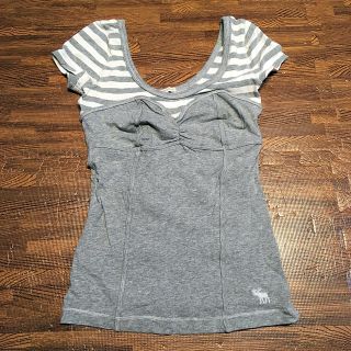 アバクロンビーアンドフィッチ(Abercrombie&Fitch)のSALE！お値下げ 美品 アバクロボーダー切り替えTシャツ(Tシャツ(半袖/袖なし))