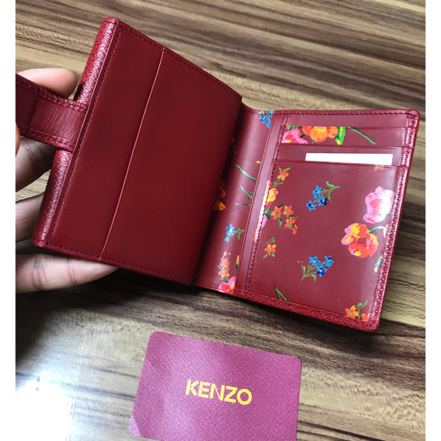 KENZO(ケンゾー)のKenzo 二つ折り財布 新品未使用 天然皮革 レディースのファッション小物(財布)の商品写真