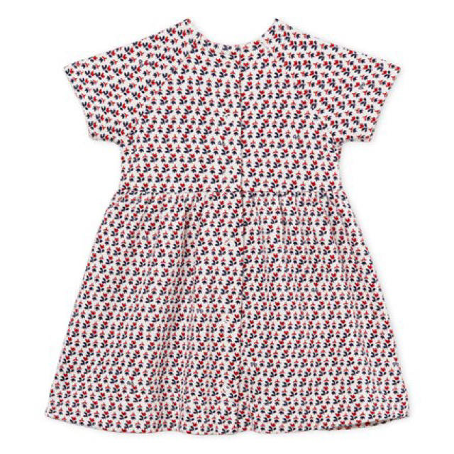 PETIT BATEAU(プチバトー)の19SS☆36m プチバトー プリントスウェットワンピース キッズ/ベビー/マタニティのキッズ服女の子用(90cm~)(ワンピース)の商品写真