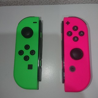 ニンテンドースイッチ(Nintendo Switch)のジョイコン ネオン グリーン ピンク ニンテンドー スイッチ(その他)