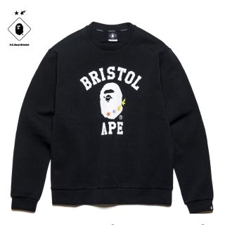 アベイシングエイプ(A BATHING APE)のBAPE® X FCRB COLLEGE CREWNECK(スウェット)