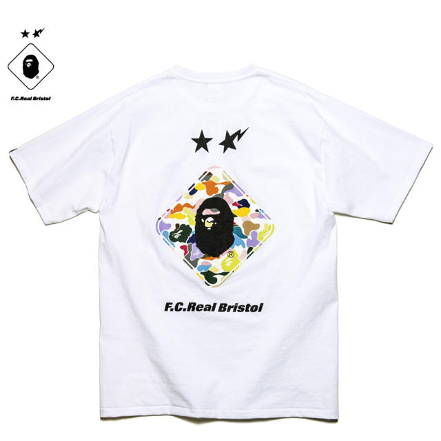 F.C.R.B. - FCRB BAPE ブリストル APE エイプ Tシャツ白Mの通販 by