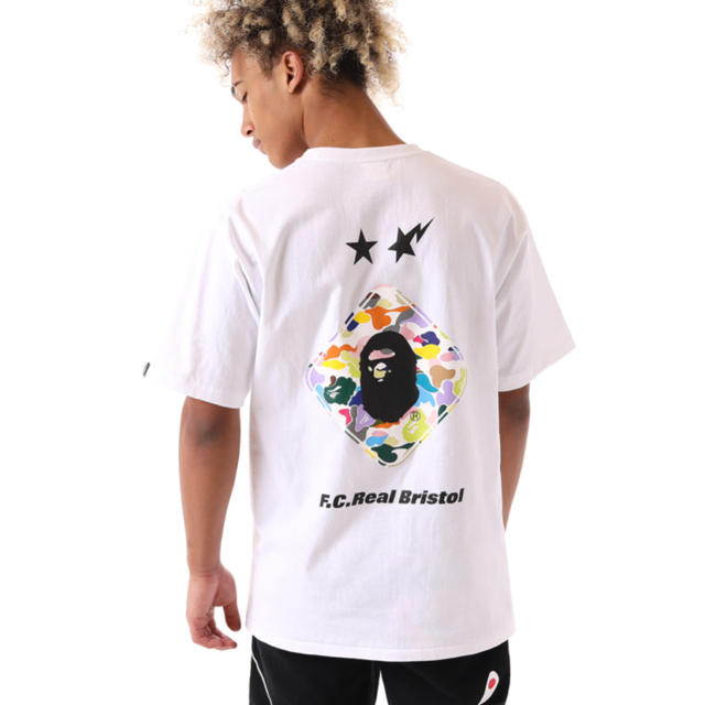 F.C.R.B. - FCRB BAPE ブリストル APE エイプ Tシャツ白Mの通販 by