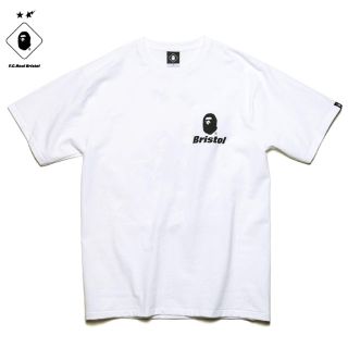 エフシーアールビー(F.C.R.B.)のFCRB  BAPE  ブリストル  APE  エイプ  Tシャツ白M(Tシャツ/カットソー(半袖/袖なし))