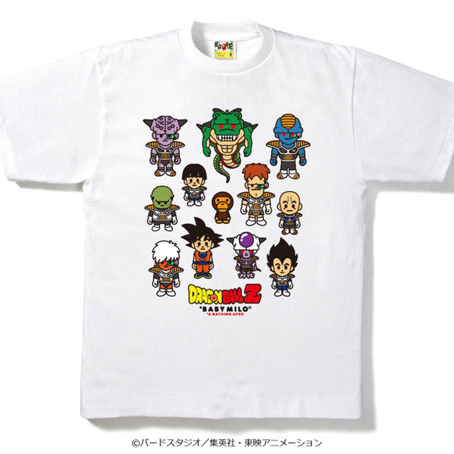 BAPE DORAGONBALL Z TEE WHITE L