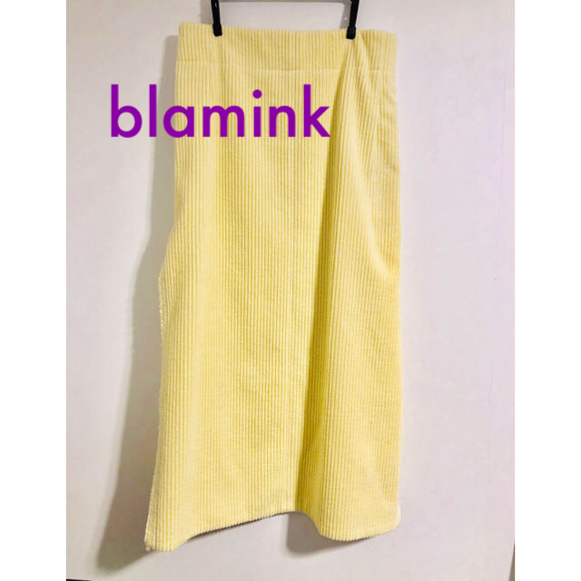 BLAMINK ブラミンク  コーデュロイ スカート イエロー