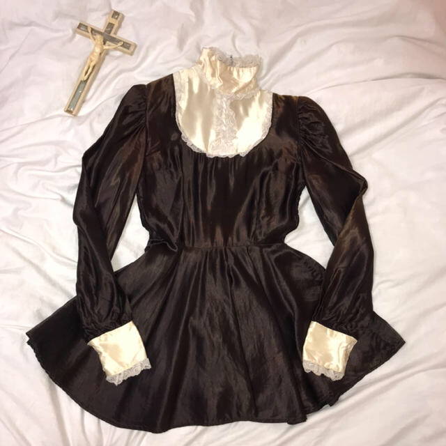 Lochie(ロキエ)のVintage satin dress onepiece レディースのワンピース(ミニワンピース)の商品写真