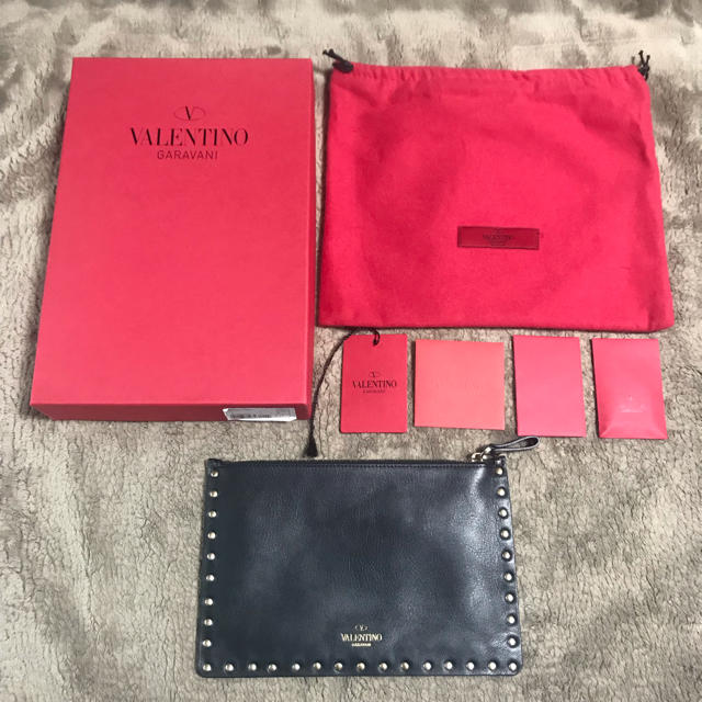 VALENTINO スタッズ クラッチ ポーチ