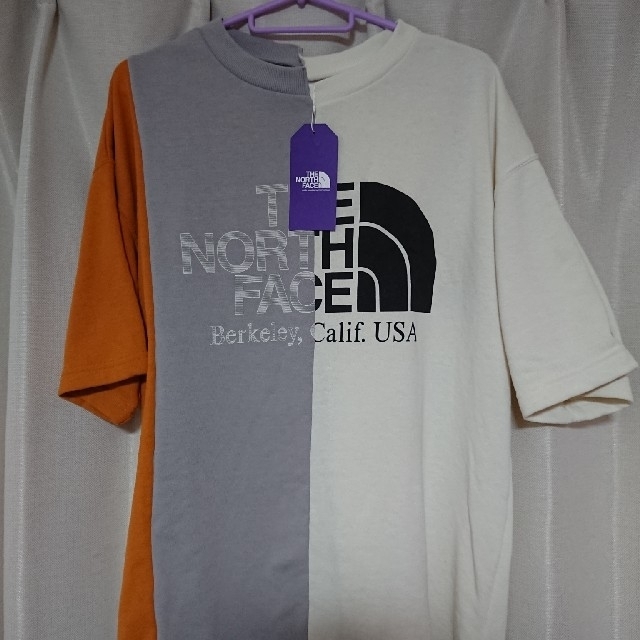 ノースフェイス パープルレーベル アシメトリー Tシャツ NT3916N 完売品ロゴ