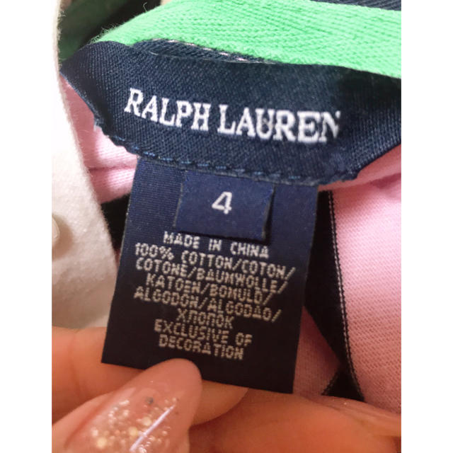 Ralph Lauren(ラルフローレン)のラルフローレン ポロシャツワンピース 100 キッズ/ベビー/マタニティのキッズ服女の子用(90cm~)(ワンピース)の商品写真