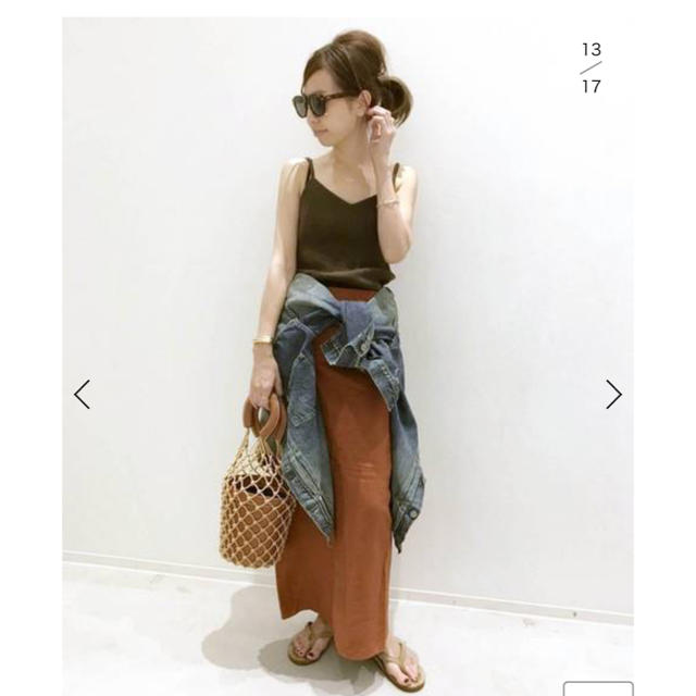 L'Appartement DEUXIEME CLASSE(アパルトモンドゥーズィエムクラス)の新品、タグ付き◆L'Appartement RIB CAMISOLE レディースのトップス(キャミソール)の商品写真