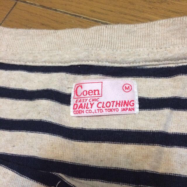 coen(コーエン)のＣoen ボーダー レディースのトップス(Tシャツ(長袖/七分))の商品写真