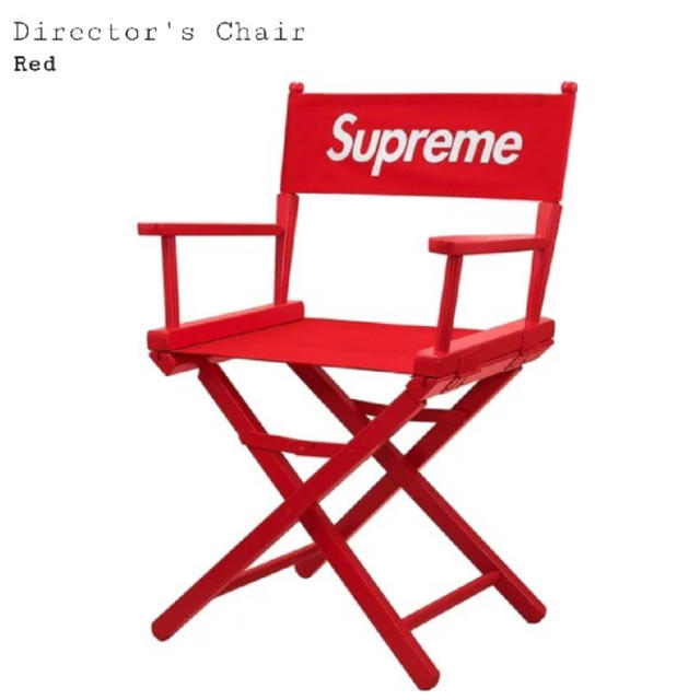 Supreme(シュプリーム)のSupreme Director's Chair Red インテリア/住まい/日用品の椅子/チェア(折り畳みイス)の商品写真