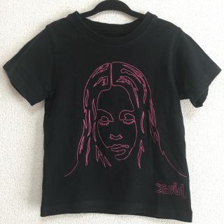 エックスガールステージス(X-girl Stages)のX-girl stages フェイスプリントＴシャツ(4T 100)(Tシャツ/カットソー)