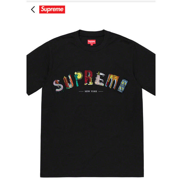 Tシャツ/カットソー(半袖/袖なし)supreme city arc tee M black