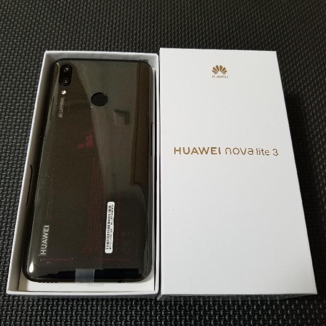 HUAWEI nova lite 3　black　　　新品未使用品