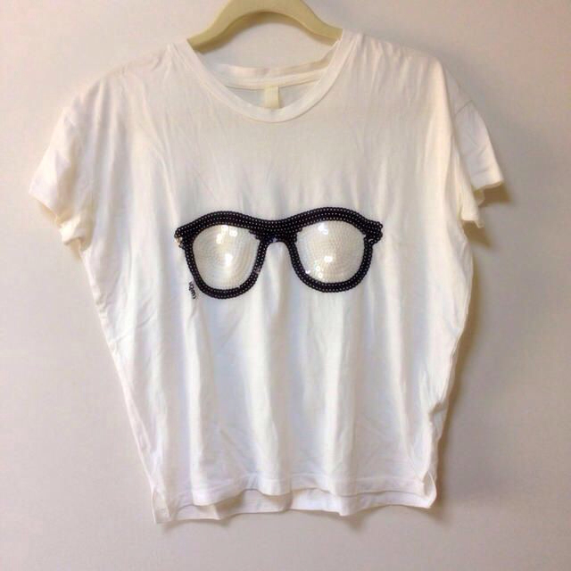 I am I(アイアムアイ)のメガネ 半袖Tシャツ カットソー レディースのトップス(Tシャツ(半袖/袖なし))の商品写真