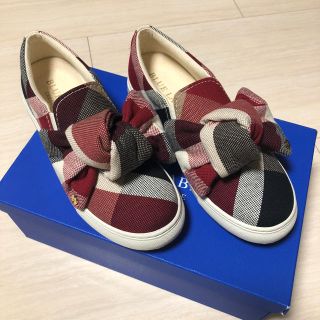 バーバリーブルーレーベル(BURBERRY BLUE LABEL)の新品 クレストブリッジ ブルーレーベル リボンスニーカー 期間限定値下げ(スニーカー)