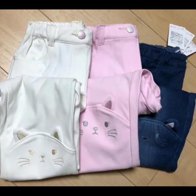 mezzo piano(メゾピアノ)のアサ様専用 メゾピアノ膝猫レギパン キッズ/ベビー/マタニティのキッズ服女の子用(90cm~)(パンツ/スパッツ)の商品写真