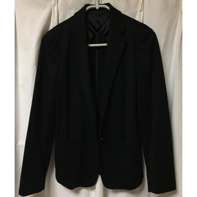 UNIQLO(ユニクロ)のユニクロ ポンチジャケット ブラック レディースのジャケット/アウター(テーラードジャケット)の商品写真