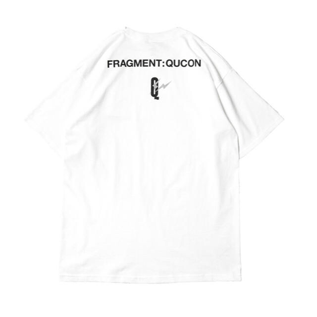 FRAGMENT(フラグメント)のQUCON × fragment design アイコンロゴTシャツ 白 M メンズのトップス(Tシャツ/カットソー(半袖/袖なし))の商品写真