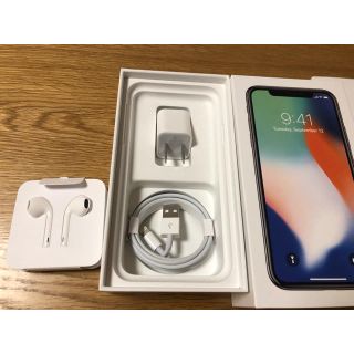 アイフォーン(iPhone)の《純正》iPhoneX イヤホンのみ(ヘッドフォン/イヤフォン)