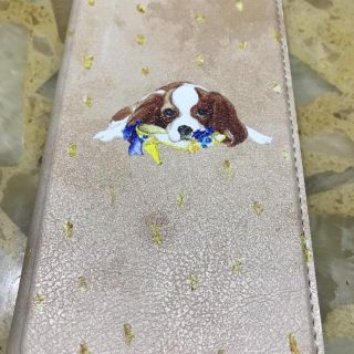 訳あり キャバリア 手帳型 iPhoneケース XR(iPhoneケース)