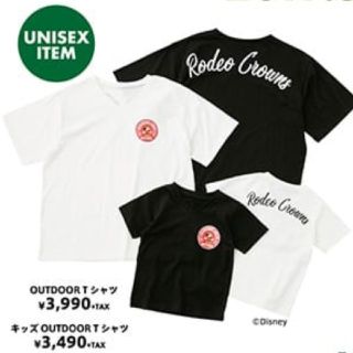 ロデオクラウンズワイドボウル(RODEO CROWNS WIDE BOWL)のブラックLサイズOUTDOOR Tシャツららぽーと横浜店リニューアルオープン記念(Tシャツ/カットソー(半袖/袖なし))