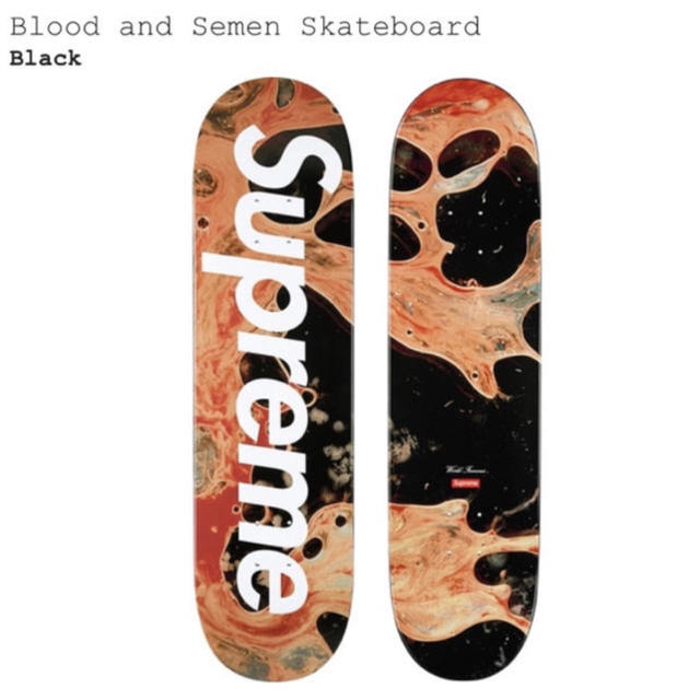 Supreme(シュプリーム)のSupreme Blood and Semen Skateboard スポーツ/アウトドアのスポーツ/アウトドア その他(スケートボード)の商品写真