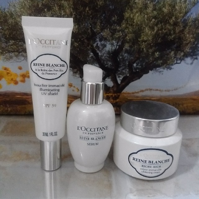 L'OCCITANE(ロクシタン)のﾚｰﾇﾌﾞﾗﾝｼｭ　3点セット コスメ/美容のスキンケア/基礎化粧品(フェイスクリーム)の商品写真