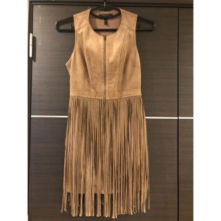 ビーシービージーマックスアズリア(BCBGMAXAZRIA)のBCBG MAXAZRIA スエードワンピース(ミニワンピース)