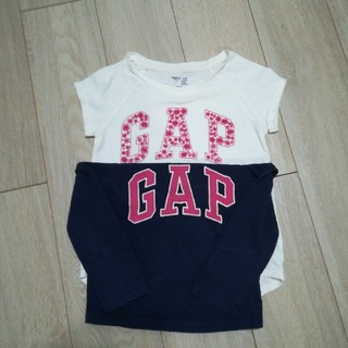 ギャップ(GAP)のGAP　半袖＆長袖　サイズ110　2枚セット(Tシャツ/カットソー)