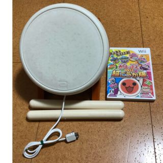 ウィー(Wii)の[値下げ] 太鼓の達人 Wii 超ごうか版 ソフトと太鼓のセット(家庭用ゲームソフト)