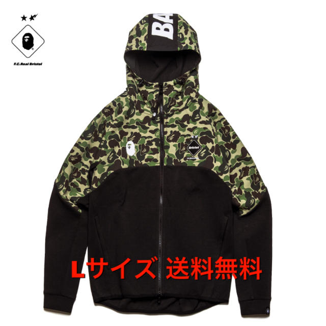 BAPE x F.C.R.B. VENTILATION HOODIE 黒 L