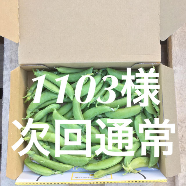 鹿児島産スナップエンドウ箱込み500g^_^次回通常 食品/飲料/酒の食品(野菜)の商品写真