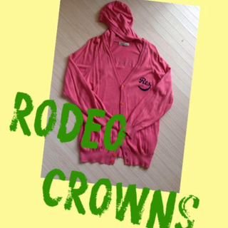 ロデオクラウンズ(RODEO CROWNS)のRODEOフードカーディガン(カーディガン)